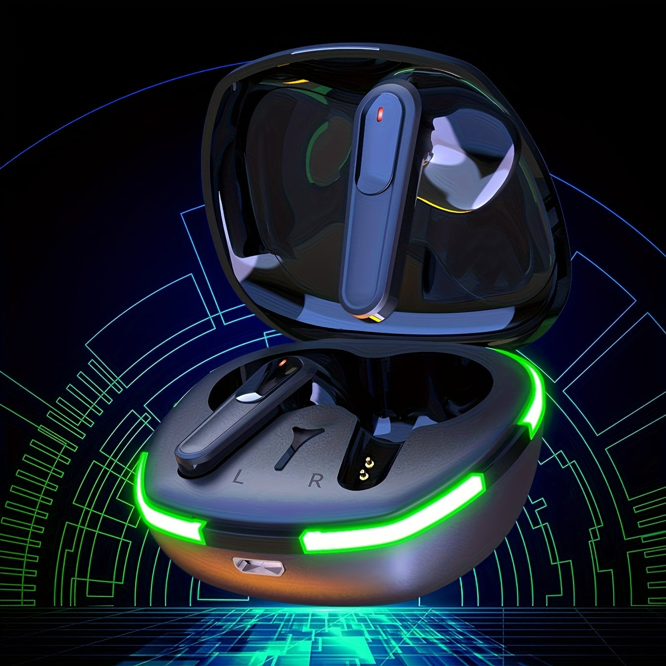 2023 The Latest TWS Wireless Headphones Touch Real Stereo LEDLights Flash Lights Live Show, earpods earbuds headphone headset Super Cool Headphones, Boyfriend AndGirlfriend Birthday Gifts, Easter Halloween Christmas New year