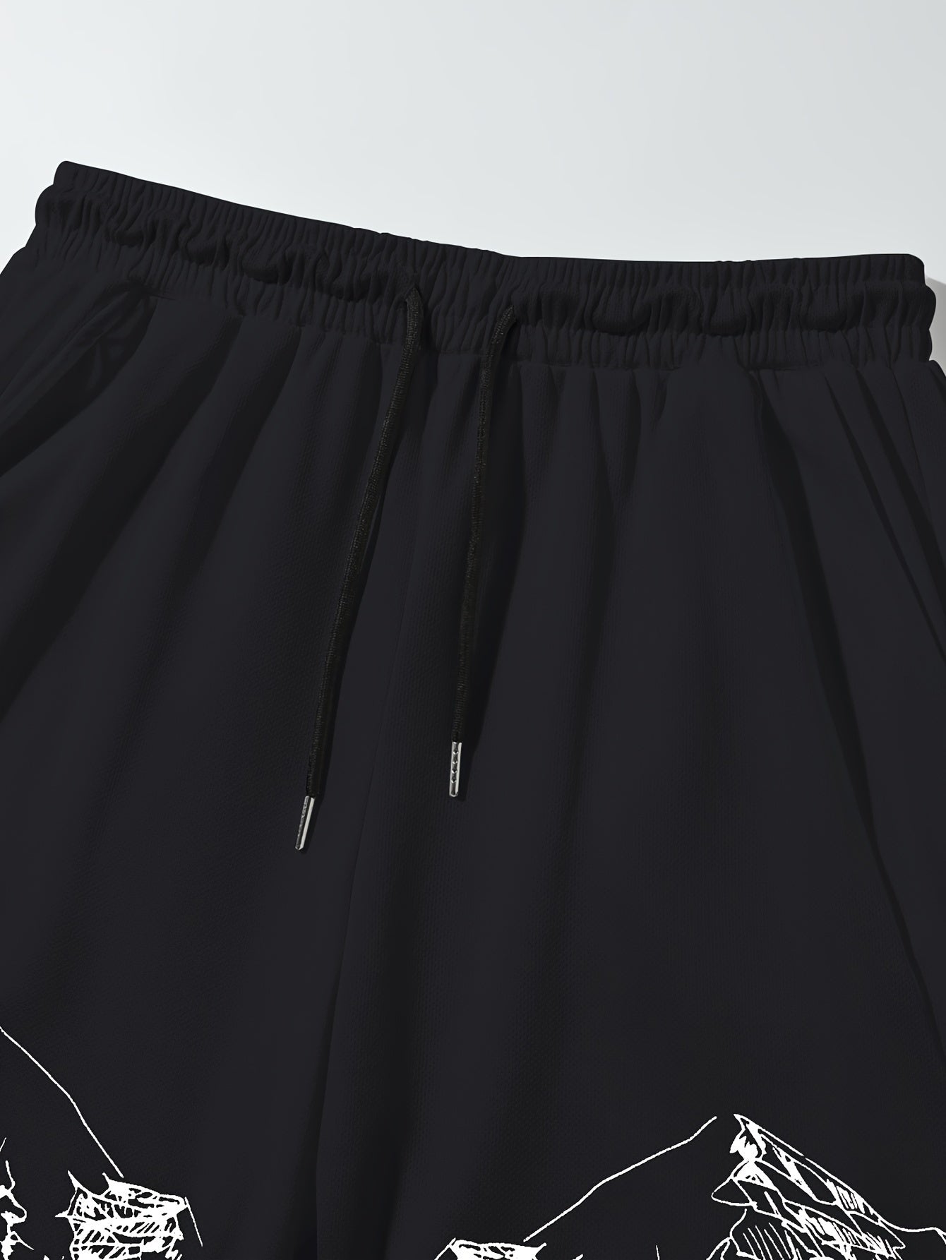 Men's Casual 2pcs Set: Crew Neck Short Sleeve T-Shirt & Drawstring Shorts - Breathable Polyester, Summer Fashion