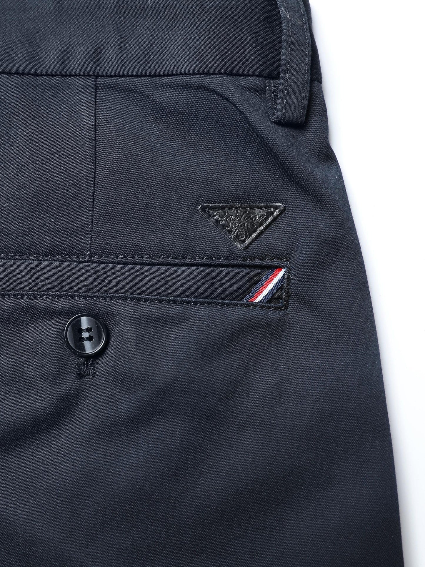 Men's Solid Pants With Pockets, Light Business Style Regular Fit Trousers For Outdoor Activities, Daily Wear For Spring And Autumn