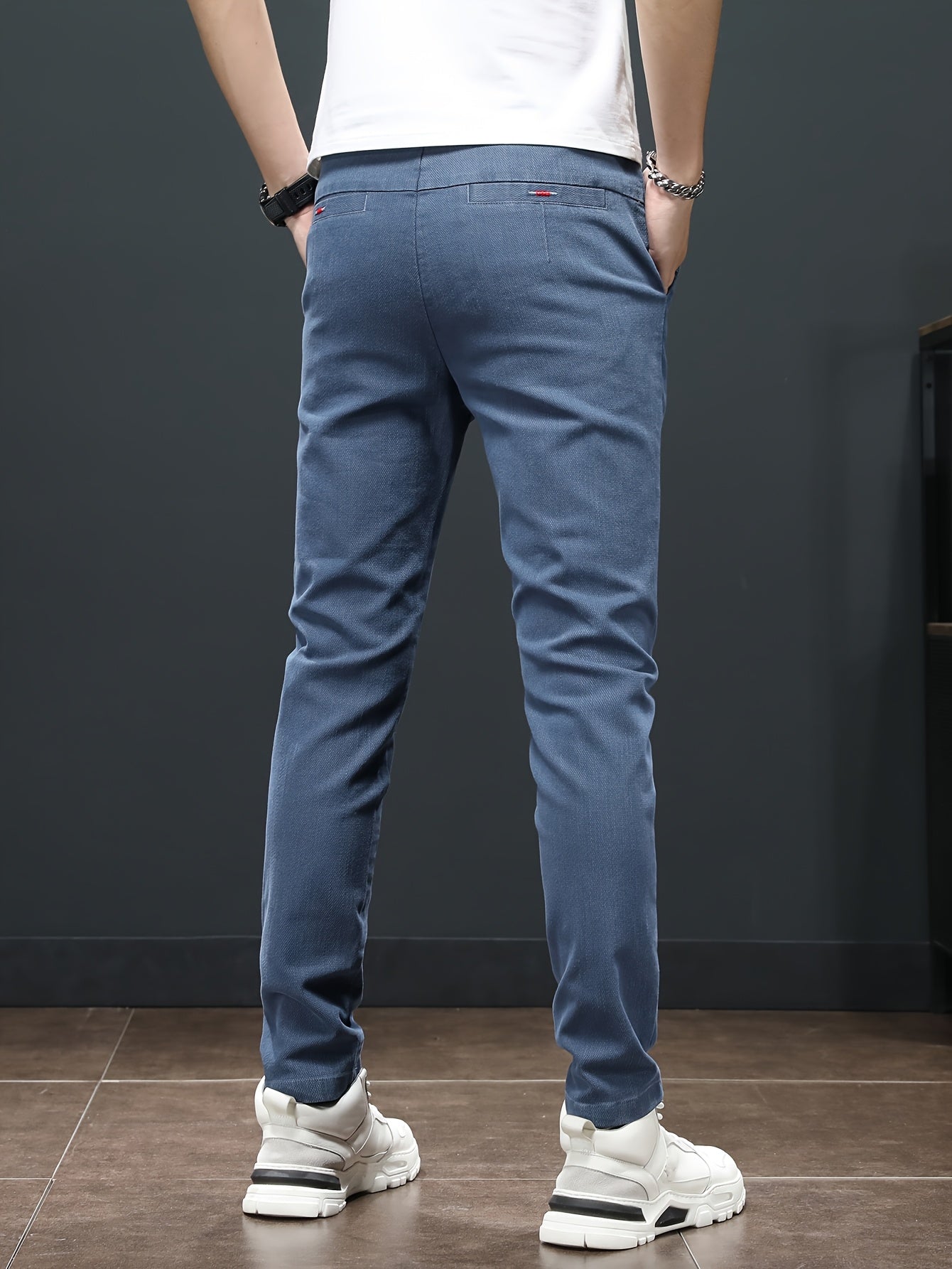 Men'S Spring Casual Trousers, Lightweight Business Outdoor Straight-Leg Pants, Versatile And Stylish for Spring And Autumn, Suitable for Sports And Formal Occasions.