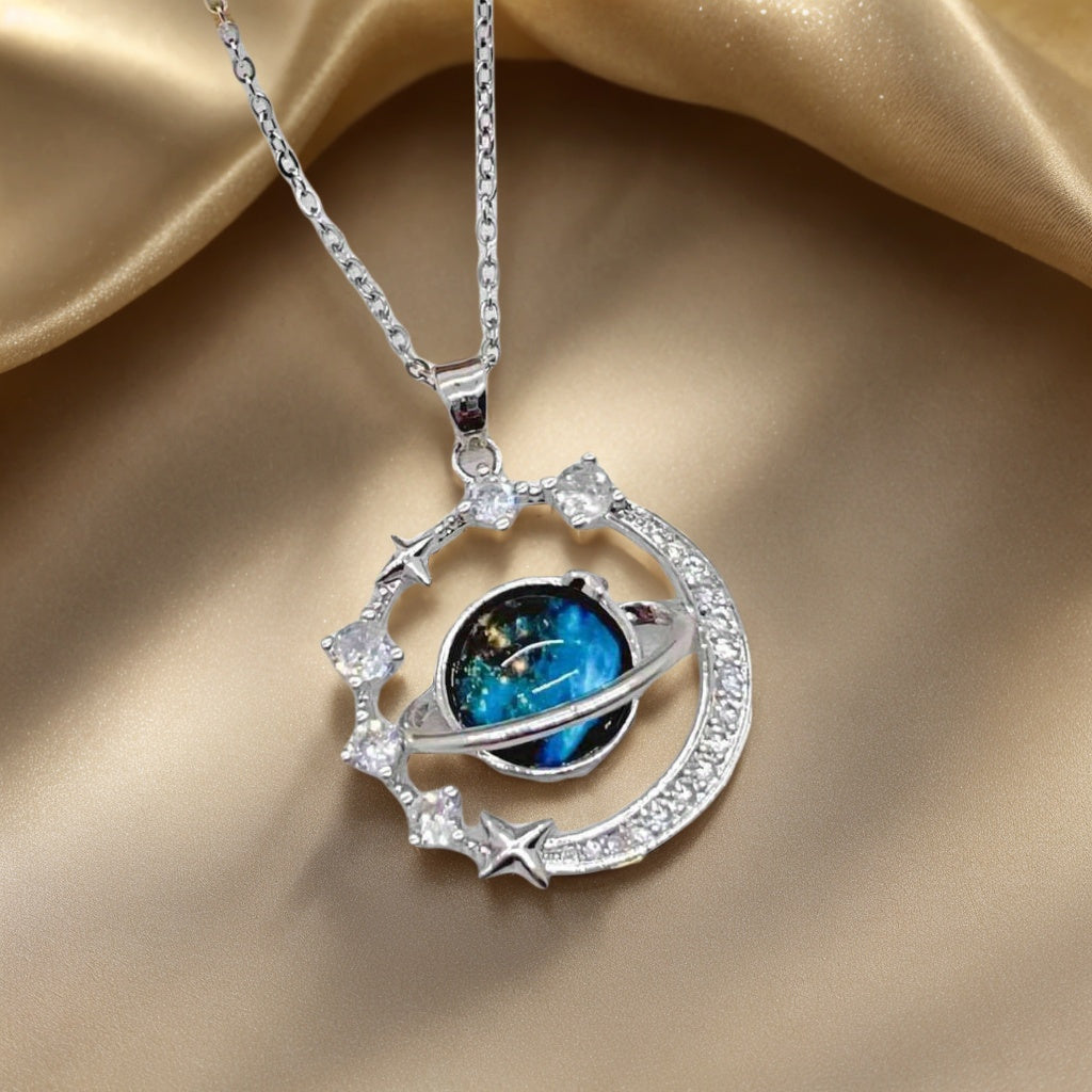 Fashion Planet Pendant Necklace