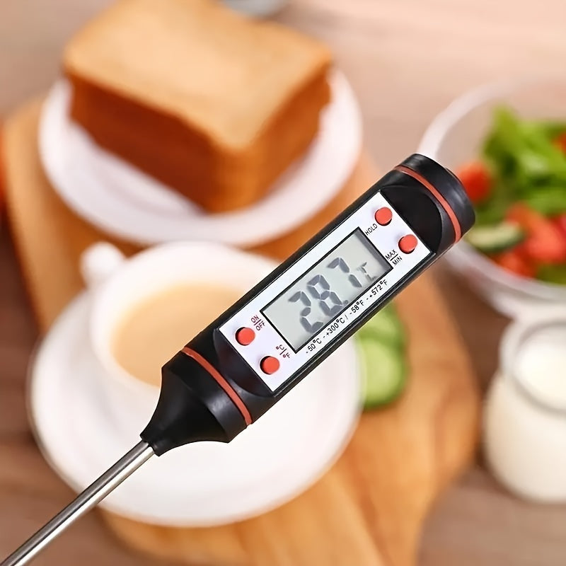 1pc Meat Food Instant Read BBQ Garden Kitchen Outdoor Camping Cooking Barbecue Digital Thermometer Used for Milk Heating Candy Baking Grilling and Other Kitchen Gadgets