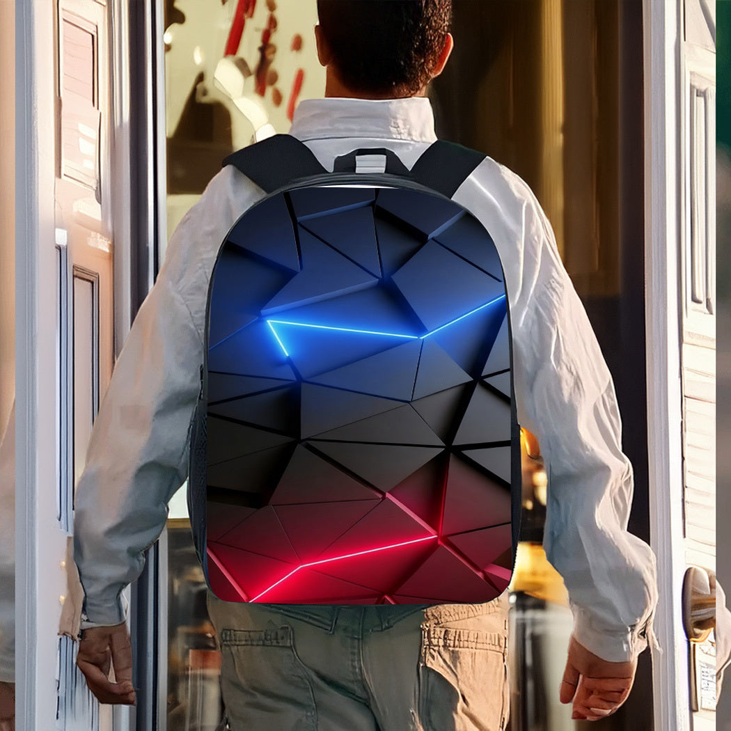 3pcs Gamer Large Capacity Lightweight Nylon Daypack with Lunch Bag Pencil Case, Perfect for, Travel, or Daily Commute, Great Birthday or Holiday Gift, Backpack for Travel