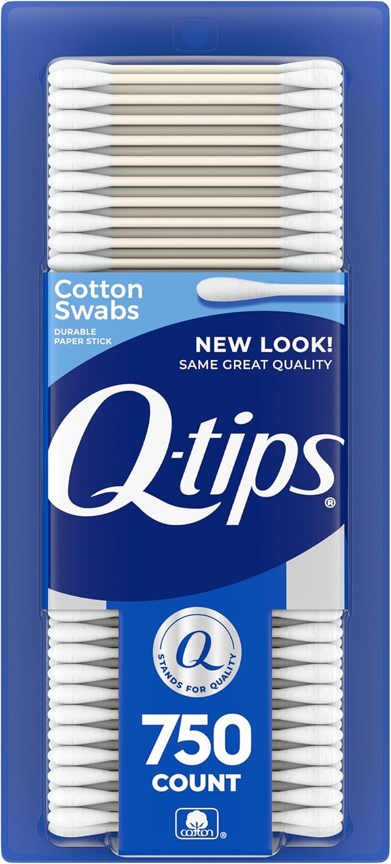 Q-Tips Cotton Swabs for Hygiene and Beauty Care Original Cotton Swab Made with 100% Cotton 625 Count