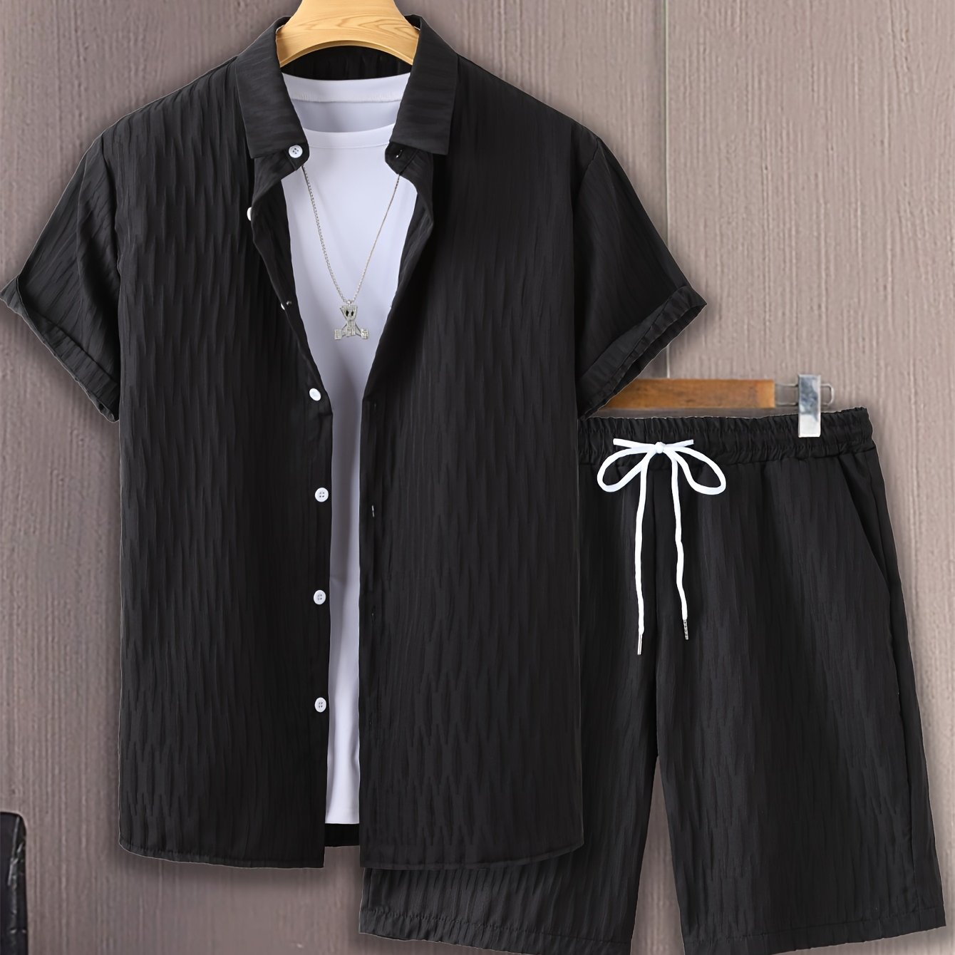 Men's Fashion Casual Shirt Suit