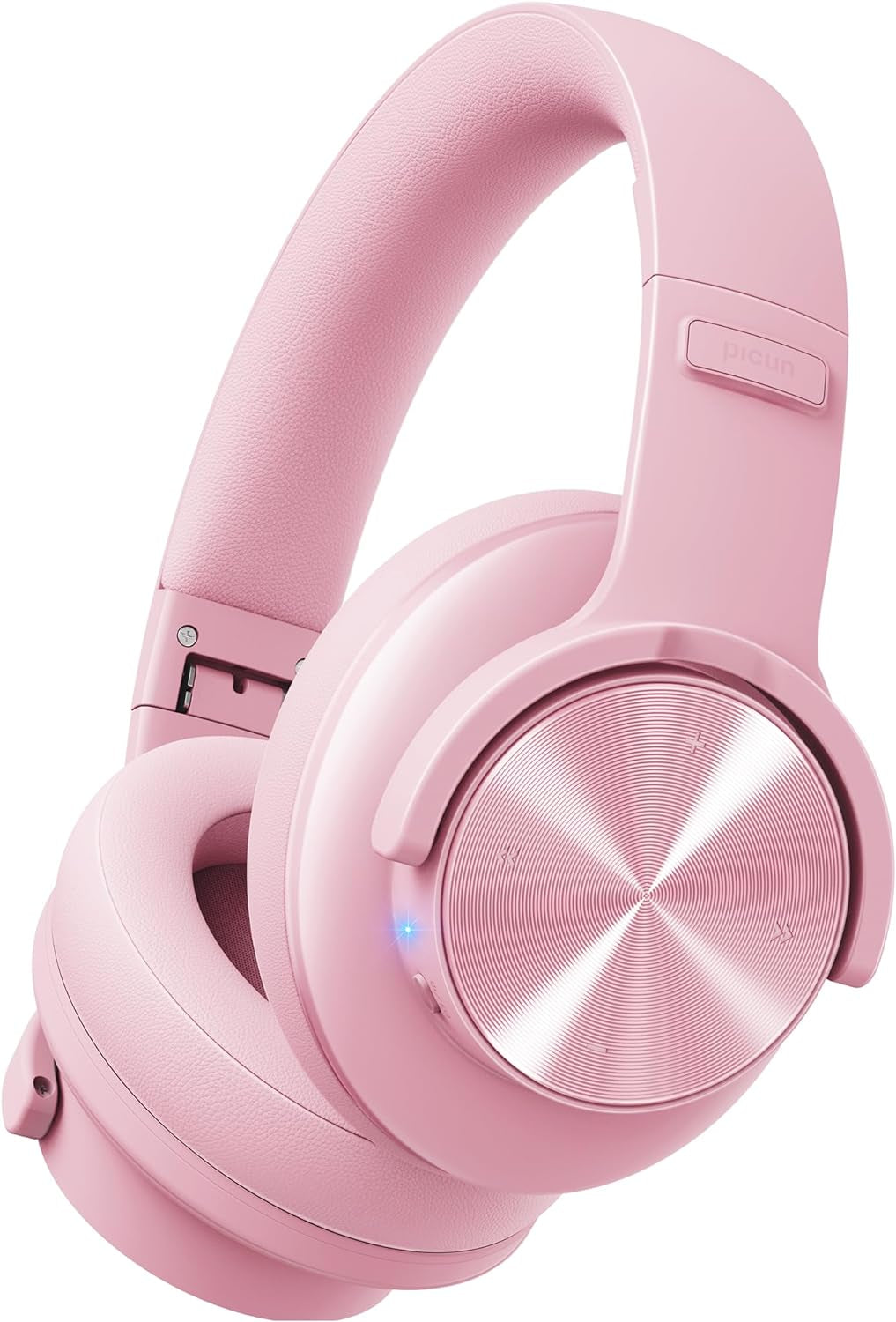 Picun B8 Bluetooth Headphones, 120H Playtime Headphones Wireless Bluetooth with 3 EQ Modes, Low Latency, Hands-Free Calls, over Ear Headphones for Travel Home Office Cellphone PC Black