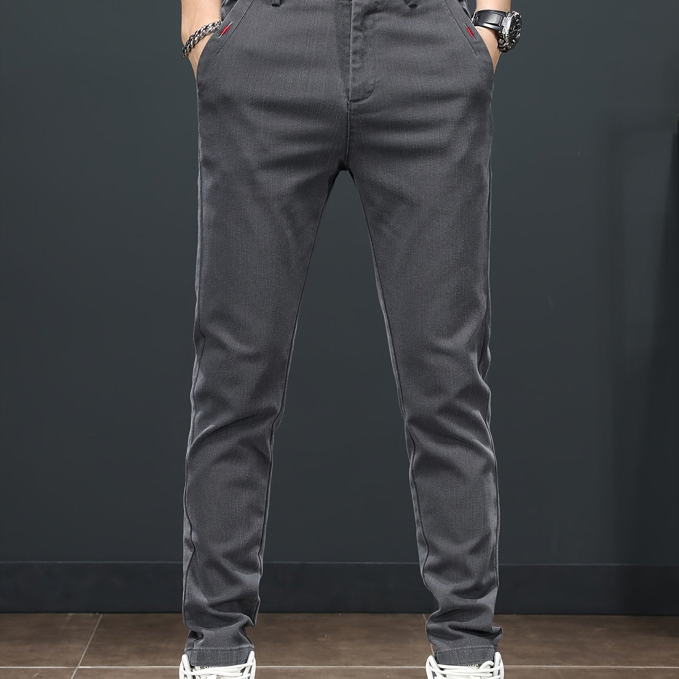 Men'S Spring Casual Trousers, Lightweight Business Outdoor Straight-Leg Pants, Versatile And Stylish for Spring And Autumn, Suitable for Sports And Formal Occasions.