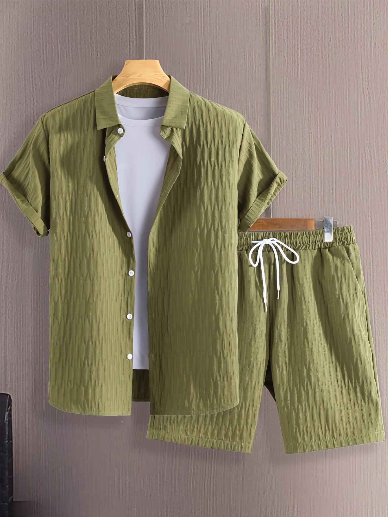 Men's Fashion Casual Shirt Suit