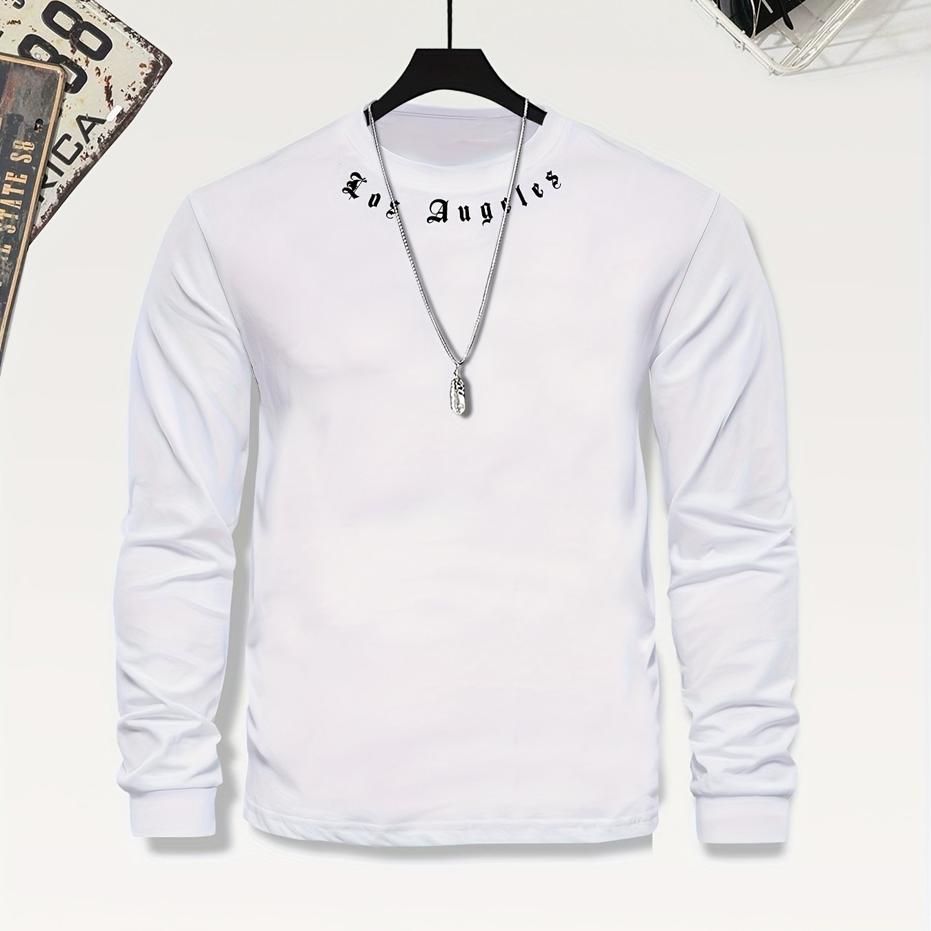 KUQIQIBOY Boys' Casual Long Sleeve T-Shirt with Letter Print - Stretchy Polyester Blend, Machine Washable, Round Neck - Perfect for Fall/Winter, KUQIQIBOY