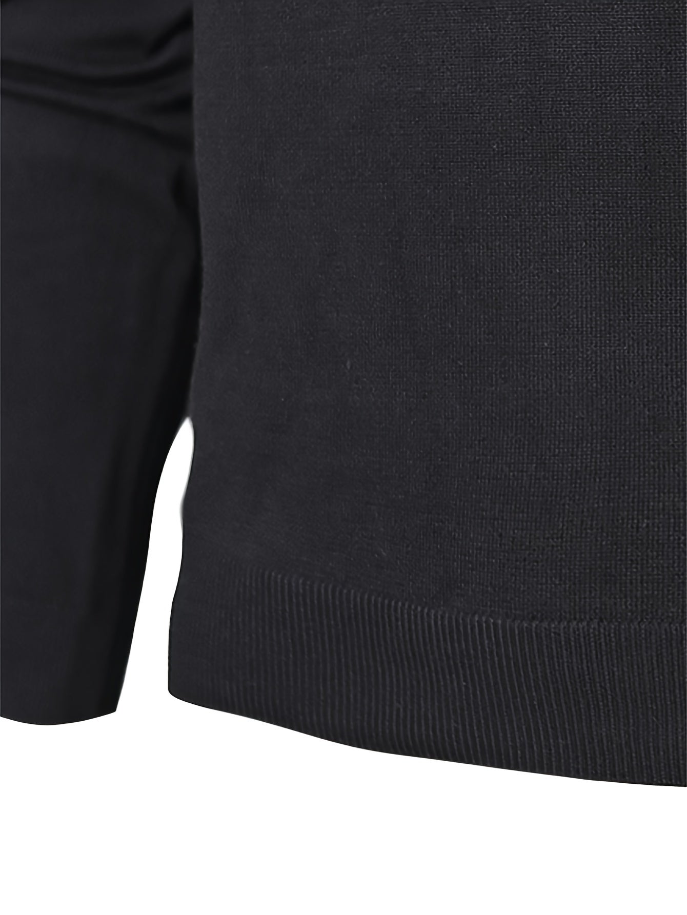Men's Casual Round Neck Sweater - Two-Tone Color Block, 100% Polyester, Stretch Knit, Long Sleeve - Perfect for Fall/Winter