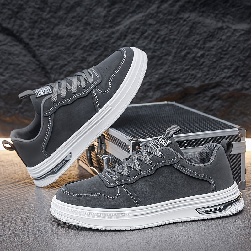 Men's Vintage-Inspired Casual Footwear - Breathable, Non-Slip Sole Low-Top Skate Shoes for All Seasons