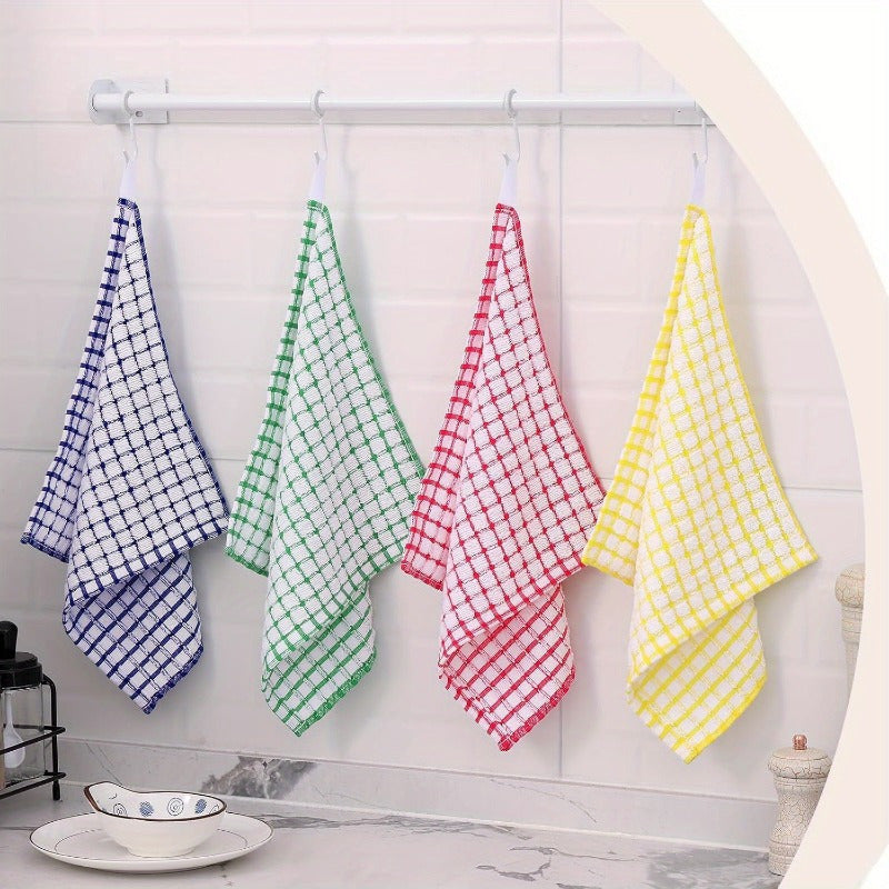 6/12 Pack Modern Blend Kitchen Towels, Low Linting Waffle Weave Dish Cloths, Quick-Dry Absorbent Tea Towels for Cleaning Sink, Stove, Pots - Hand Wash Only, Space Themed Oblong Dish Towels