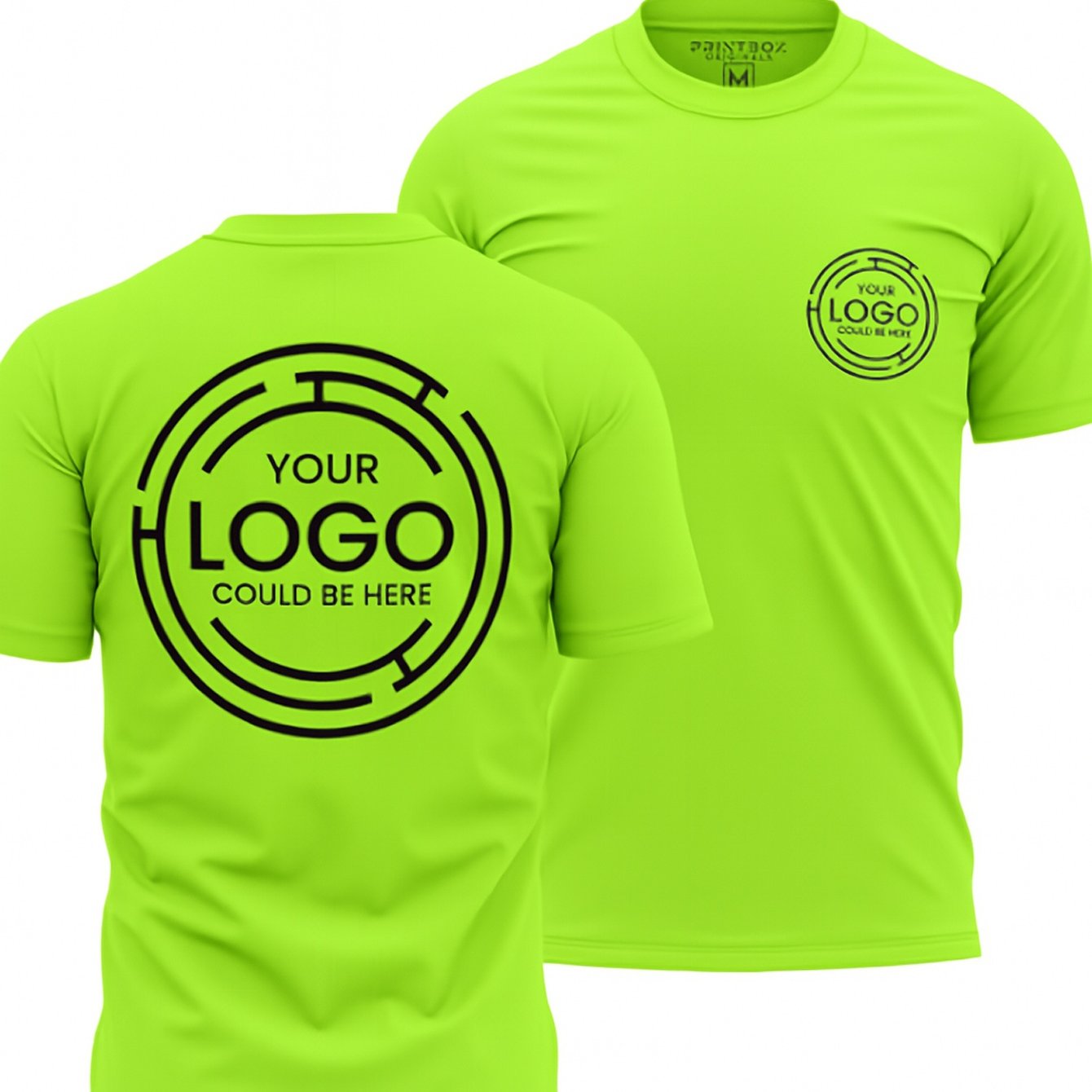 2pcs Men's Quick-Dry T-Shirts - Moisture-Wicking Breathable Gym Shirts with Custom Logo Print, Regular Fit Round Neck for Workout Casual Wear, Workout Shirts, Durable Sportswear