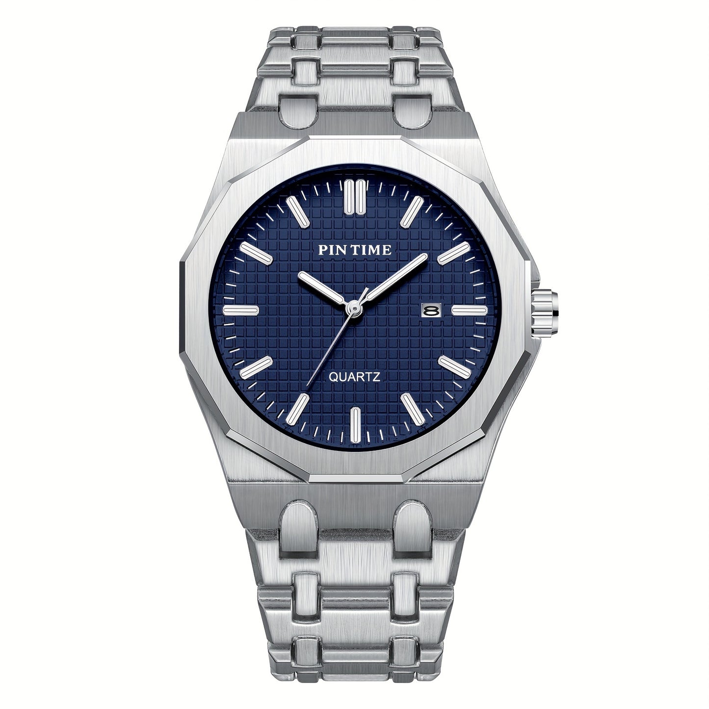 A Quartz-made Ladies' Watch With A 12-sided Case Featuring A Calendar, Suitable For All Occasions, Looks Good On Any Woman Wearing It.
