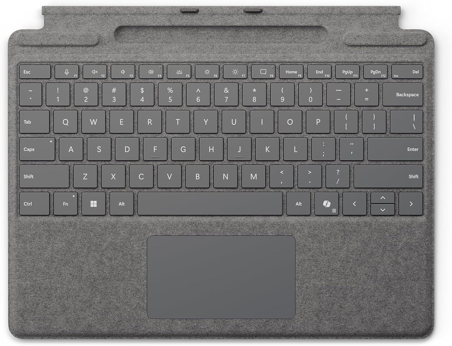 Microsoft Surface Pro Keyboard with Slim Pen 2 Bundle for Pro Copilot+ (11Th Edition), Pro 9 and Pro 8, Alcantara Material, Black
