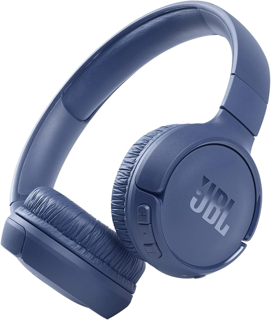 JBL Tune 510BT - Bluetooth Headphones with up to 40 Hours Battery, Microphone for Call, Foldable and Comfortable, Android and Ios Compatible (Black)