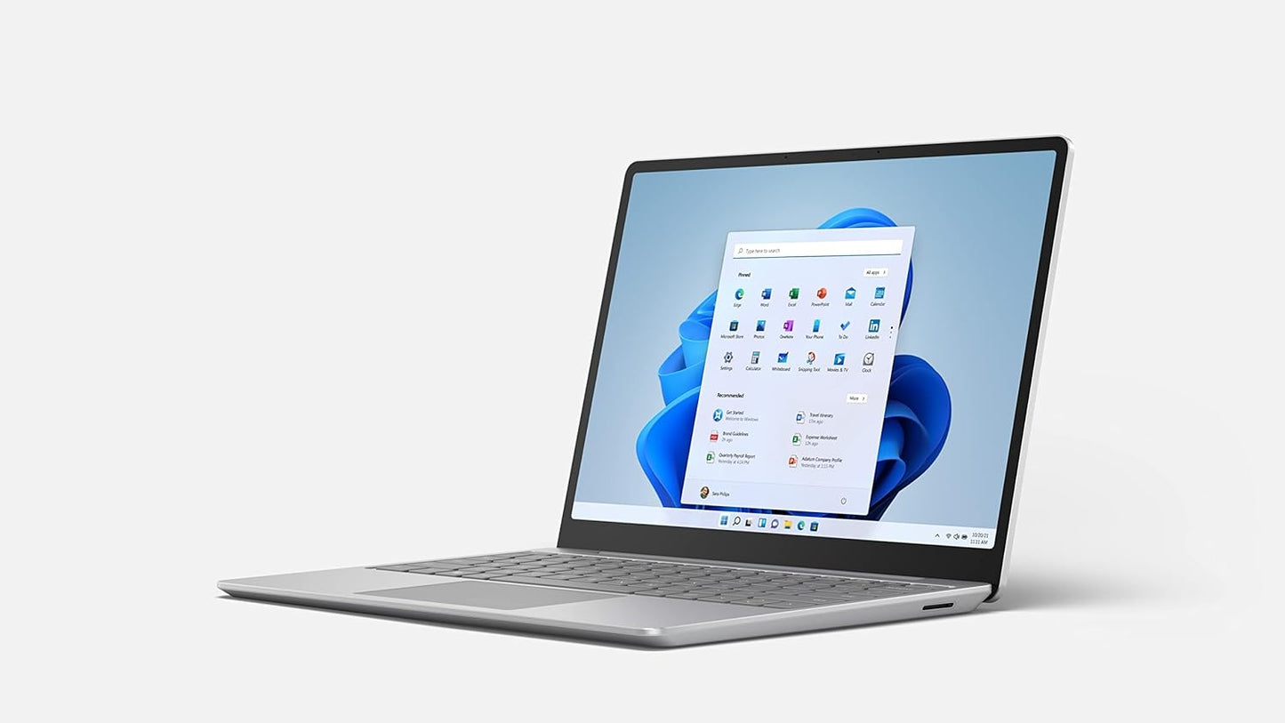 Microsoft Surface Laptop Go - 12.4" Touchscreen - Intel Core I5 - 8GB Memory - 128GB SSD - Platinum
