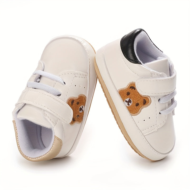 Casual Cute Cartoon Bear Sneakers For Baby Boys, Lightweight Non-slip Walking Shoes For Spring Summer Autumn