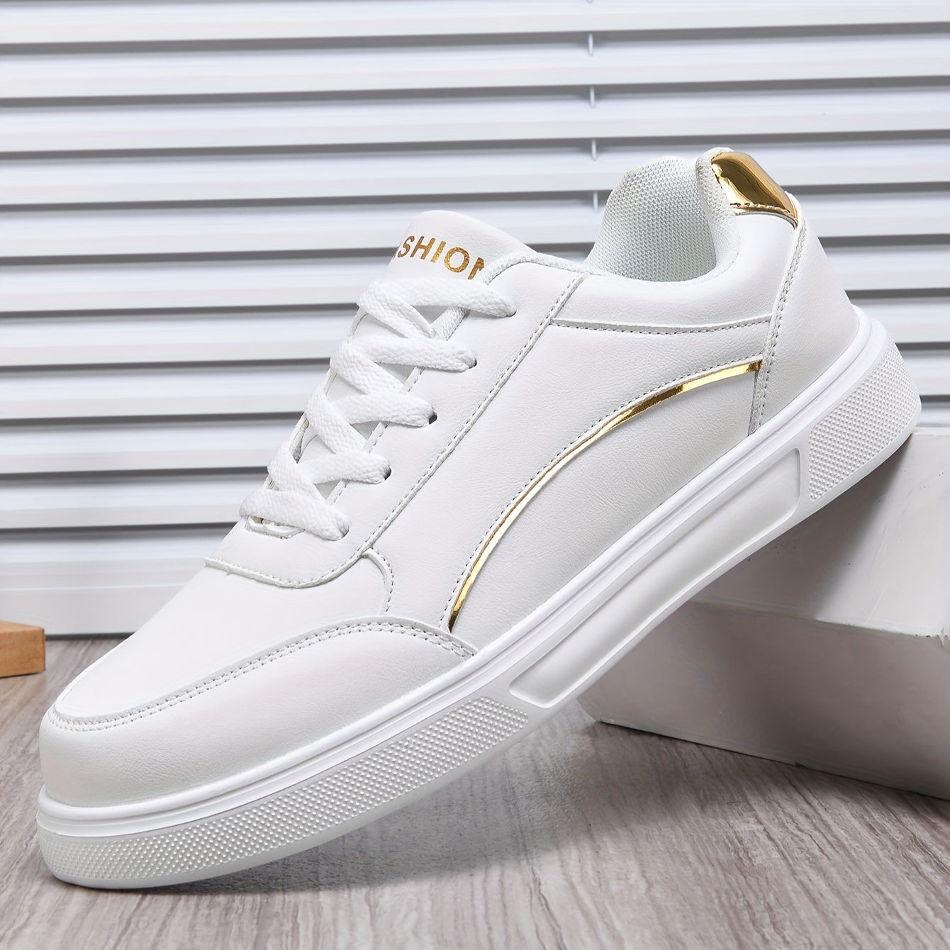 Men'S Fashion Sneakers, Casual Low-Top Retro Thick Sole, EVA Sole, Faux, Fabric Lining, Lace-Up Closure, Versatile Athletic Outdoor Shoes, Skateboarding Shoes