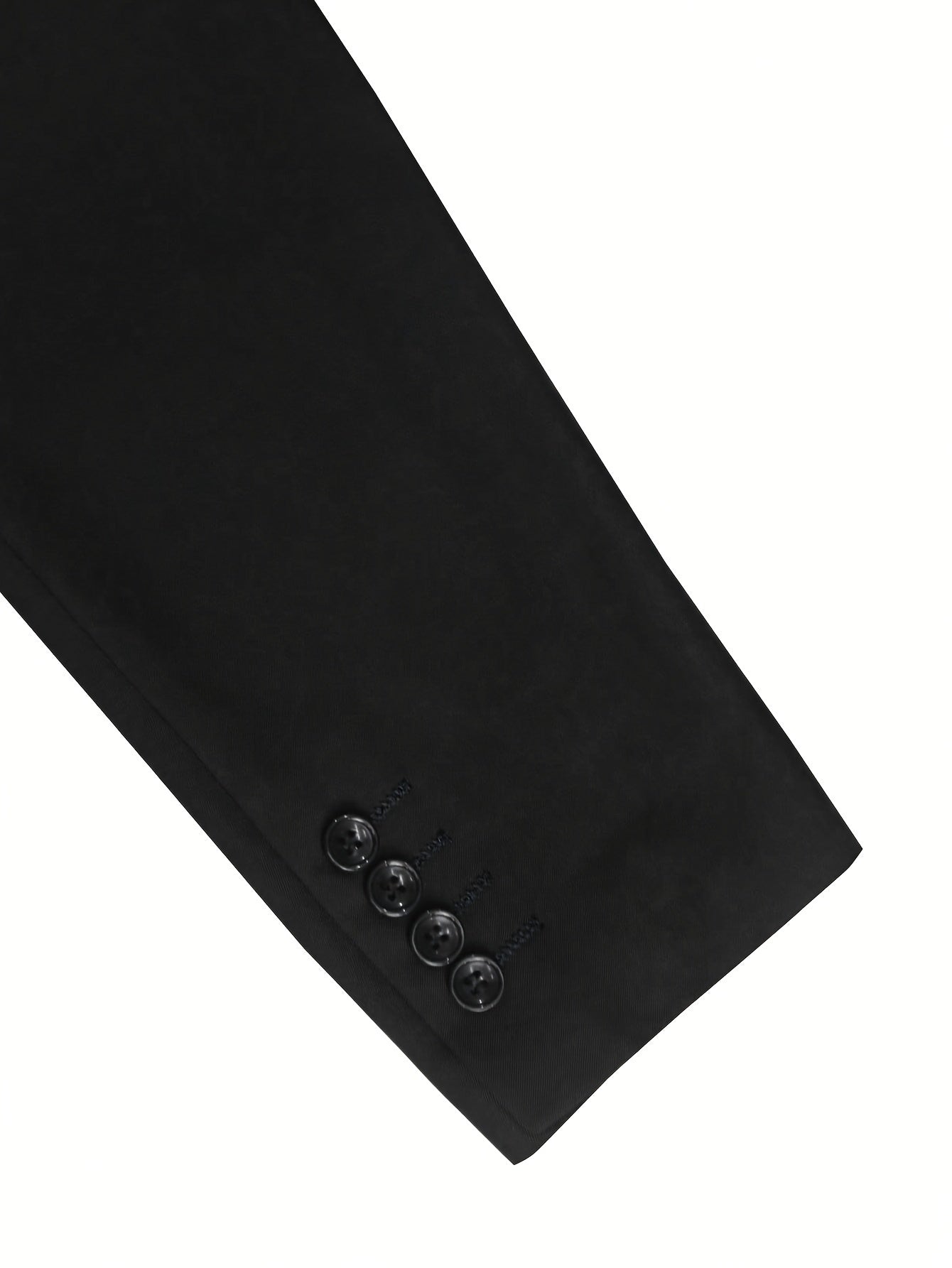 Men's Two-Piece Suit in Solid Color with Sealed Pockets, Regular Fit Suit Trousers, Elegant and Classic, Suitable for Business and Wedding Parties