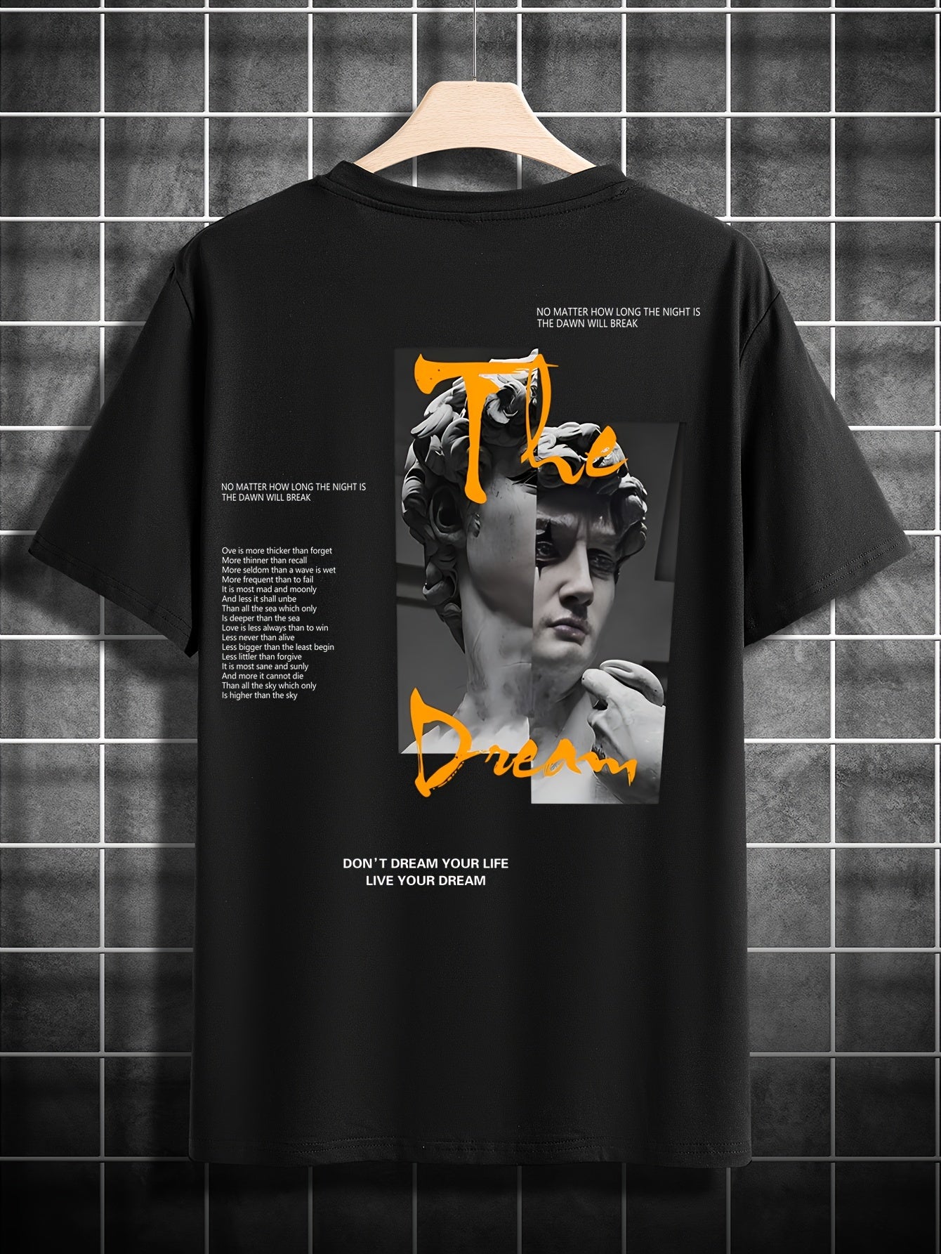 4pcs Men's Graphic Tees - "Heavenly" More Designs, Casual Crew Neck Short Sleeve T-Shirts in Beige, Black, White - Lightweight Polyester for Summer Outdoor Wear