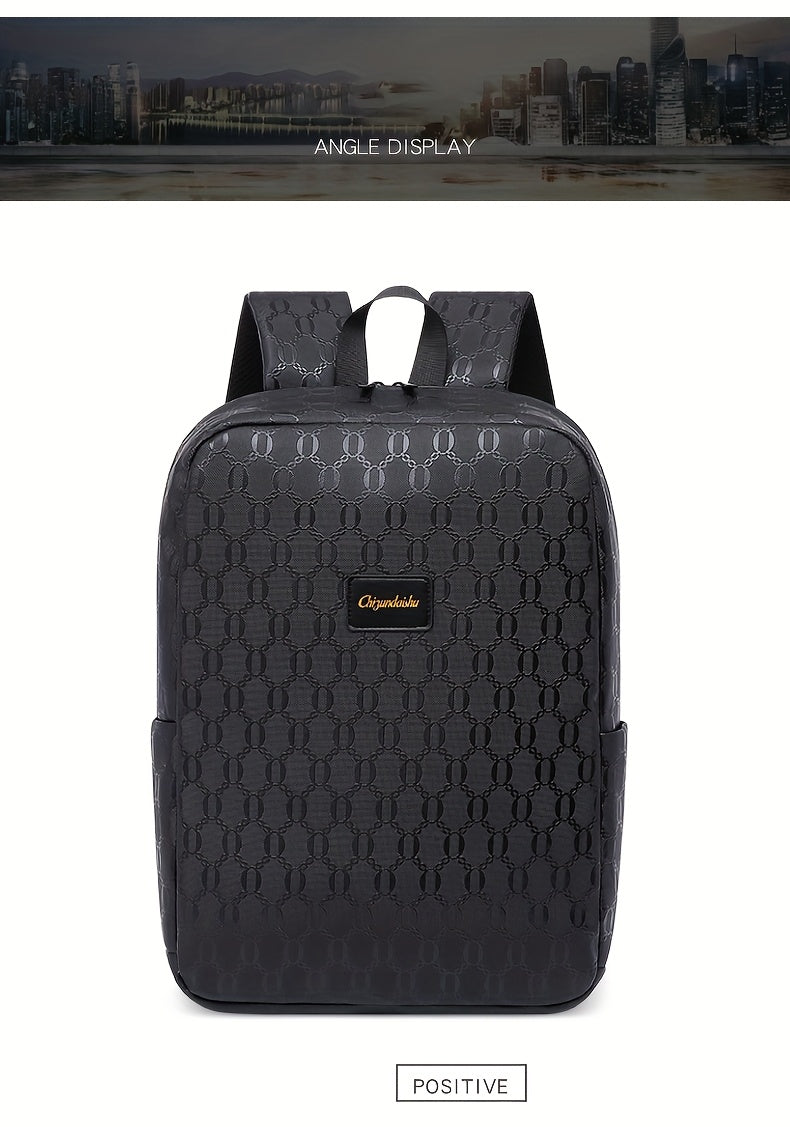 Extra Large Capacity Backpack - Durable PVC Fabric, Stylish Black Design with Multiple Compartments and Padded Laptop Section - Perfect for College, Business, and Travel Versatile Computer Bag Business Backpack Multi-Fu