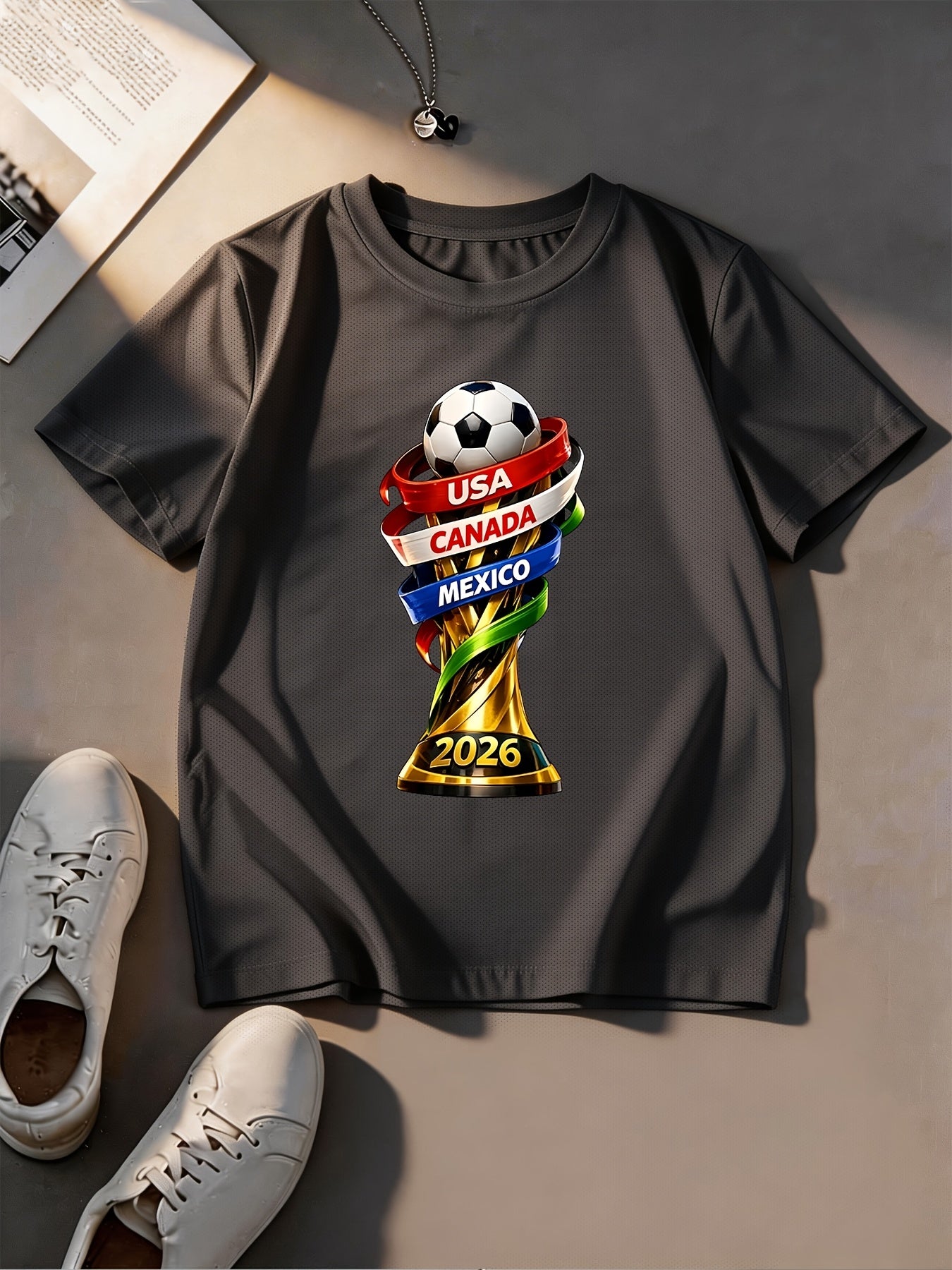 2026 FIFA World Cup Boys Mesh T-Shirt - Summer Sportswear