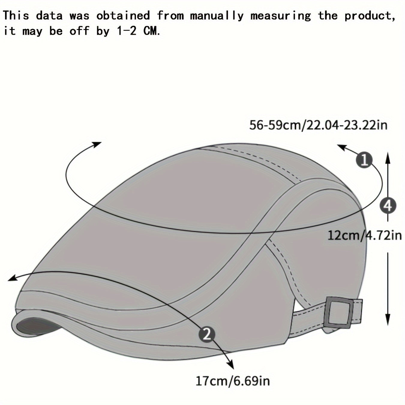 Retro Classic PU Leather Gentlemen Forward Hat, Adjustable Casual Beret For Autumn And Winter Travel