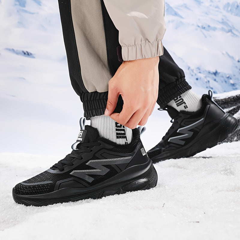 Men's/Unisex All-Weather Winter Thermal Snow Boots with Air -like Absorption, Heavy-Duty Traction Tread & Warm PU Upper - All-Terrain, Ice Walking, Casual Outdoor Shoes for Year-Round Wear (No