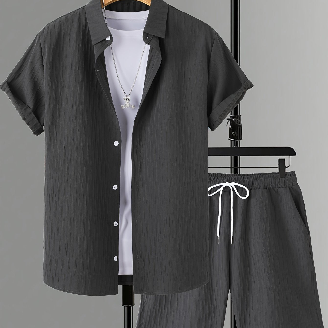 Men's Fashion Casual Shirt Suit