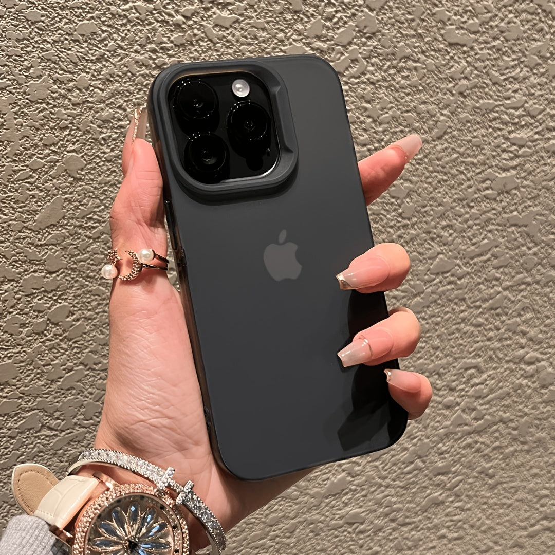 Matte See-Through Case Designed for Iphone Models 16, 15, 14, 13, 12, And 11 Pro Max, Offering Shock Resistance And Camera Protection, Suitable for Iphone 14, 15, And 16 Plus.