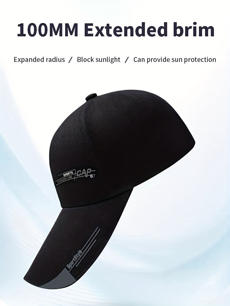 Unisex Baseball Cap, Breathable Summer Sun Hat, Trendy Peaked Cap With 3B-YS Print, Adjustable Casual Sports Cap