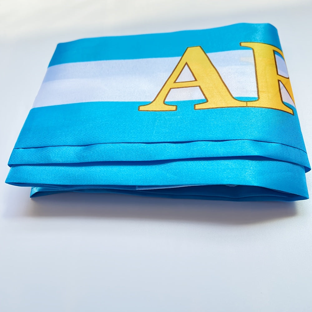 Argentina Tassel Scarf Flag Double-Sided Satin 14x135cm