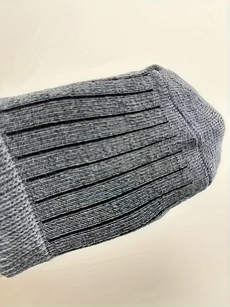 5pcs/3pcs Cute joyful Face & Striped Cotton Blend Youngsters Socks - Perfect for Boys & Girls 0-5 Years, All Seasons