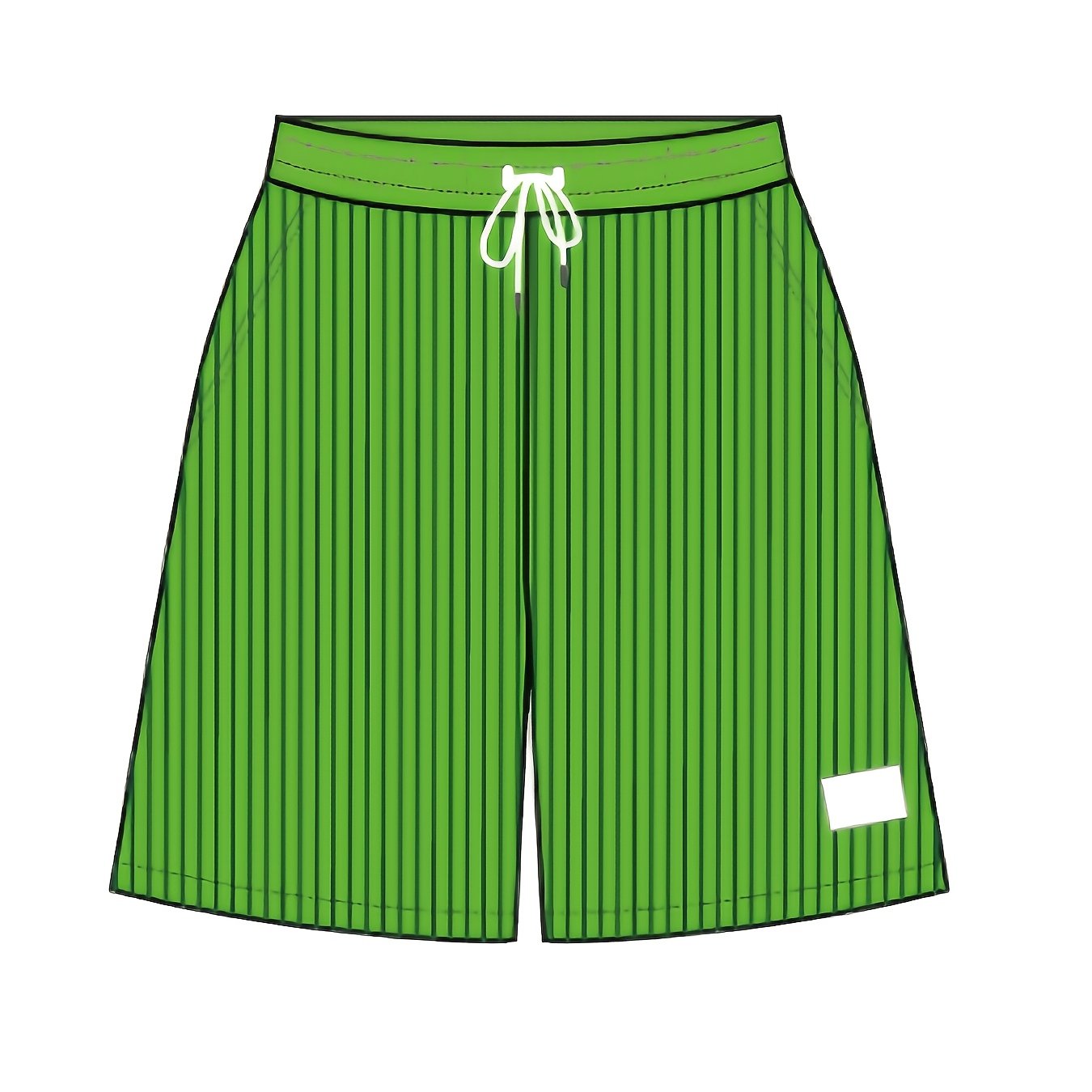 Men's Casual Corduroy Shorts with Drawstring Waist, Side Pockets, and "California" Print - Black, Polyester, All-Season Wear for Outdoor Activities