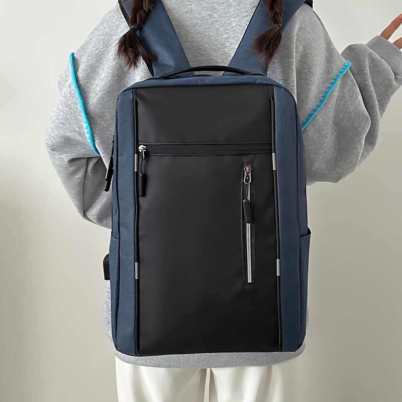 Three-piece minimalist computer backpack set, consisting of a lightweight shoulder bag, chest bag, and wallet, suitable for daily commuting and business use