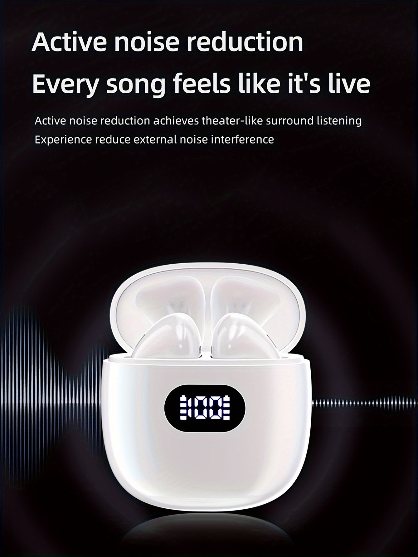 Նոր Style True Wireless ականջի մեջ սպորտային երաժշտության ականջակալ մինի ականջակալներ TWS HIFI bass HD զանգահարող ստերեո ականջակալներ Android-ի համար iPhone-ի համար Բջջային հեռախոսի խաղերի ականջակալներ խելացի ականջակալներ