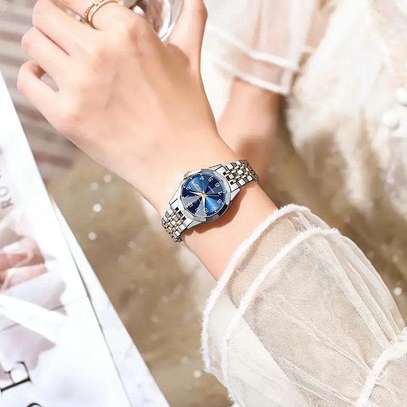 Women'S Minimalist Casual Waterproof Luminous Luxury Quartz Watch from a Top Brand.