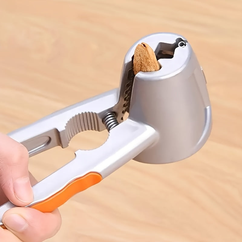 Versatile Aluminum Nutcracker - Easy Walnut & Dried Fruit Opener, Kitchen Gadget for Home and Restaurant Use
