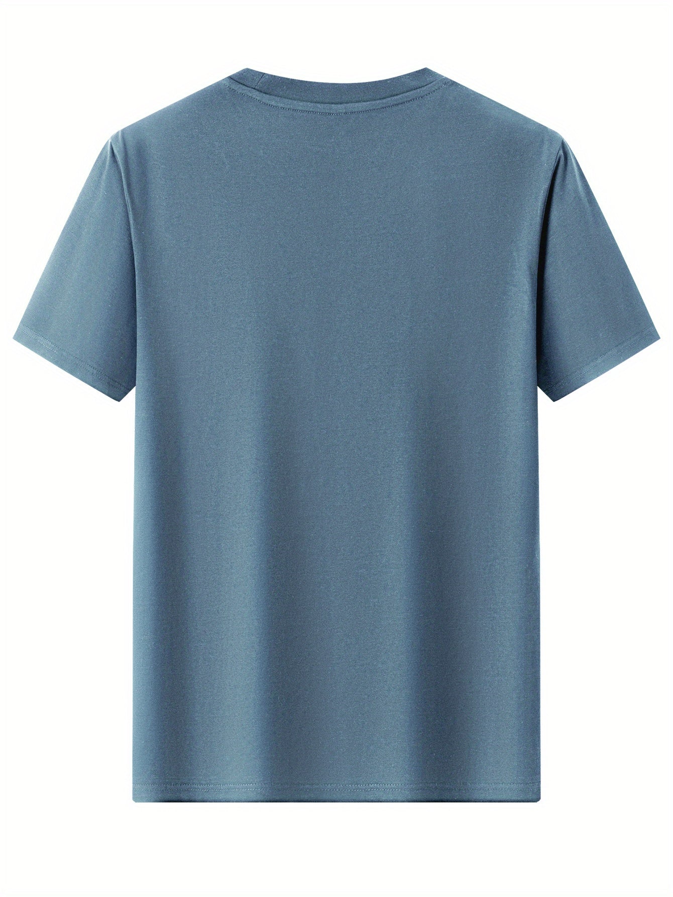 Men's Heavyweight 100% Cotton T-Shirt - Beige Crew Neck Tee, Breathable Summer Shirt for Everyday Formal Wear, Soft Everyday Essential, Relaxed Fit, Stylish Lettering, Premium Quality, Short Sleeve Top, Casual Wardrobe