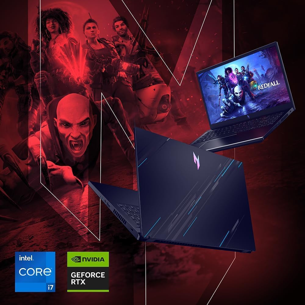 Acer Nitro V 15 Gaming Laptop, Microsoft Office Lifetime License & Windows 11 Pro, 15.6" 144Hz FHD Display, Intel 10-Core I7-13620H, NVIDIA Geforce RTX 4060, 32GB DDR5 RAM, 1TB SSD, Backlit Keyboard