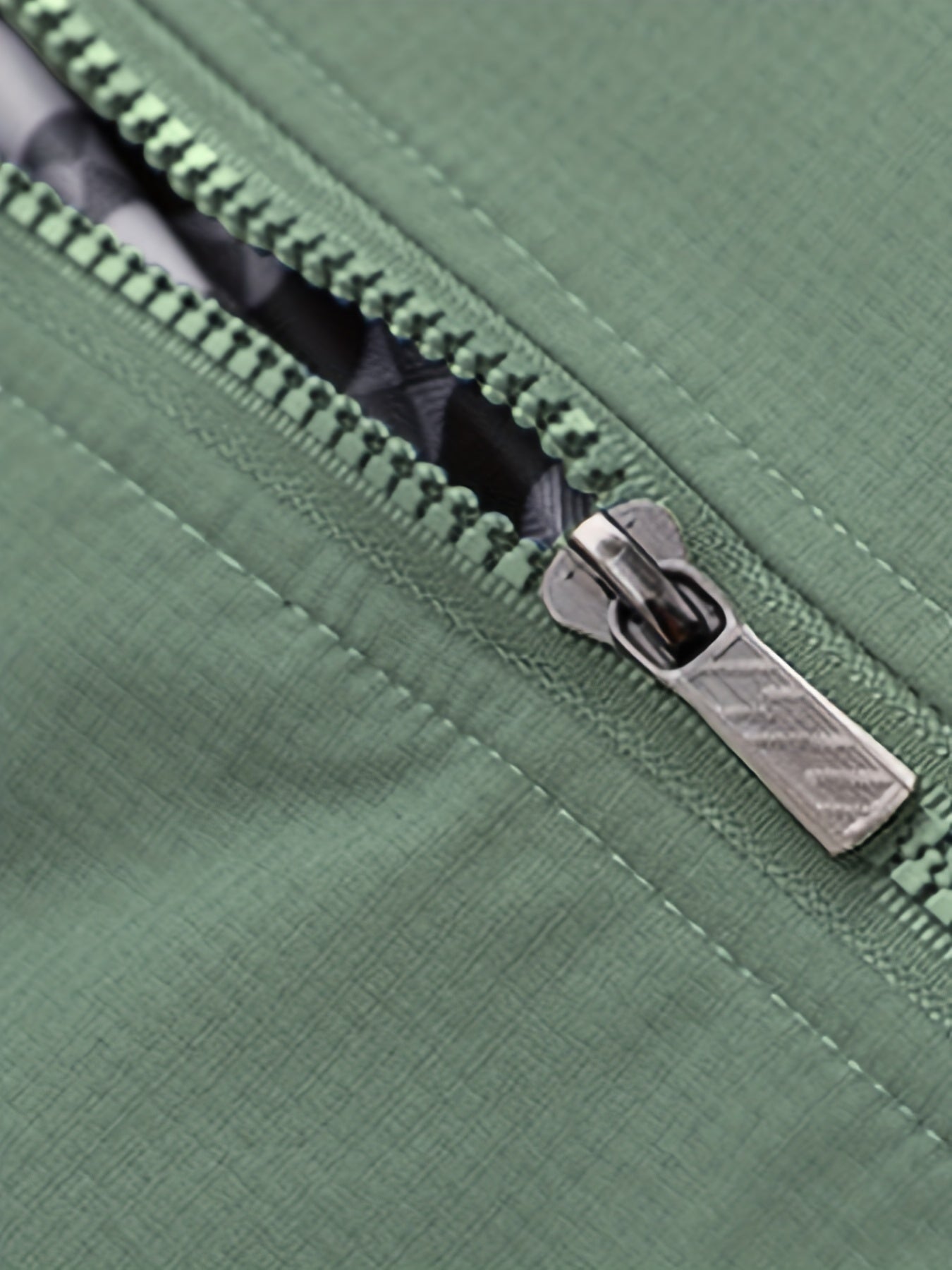 Men's Long Sleeve Zip Up Stand Collar Coat, Business Stand Collar Jacket With Zipper Pockets, Spring Autumn Men's Clothing
