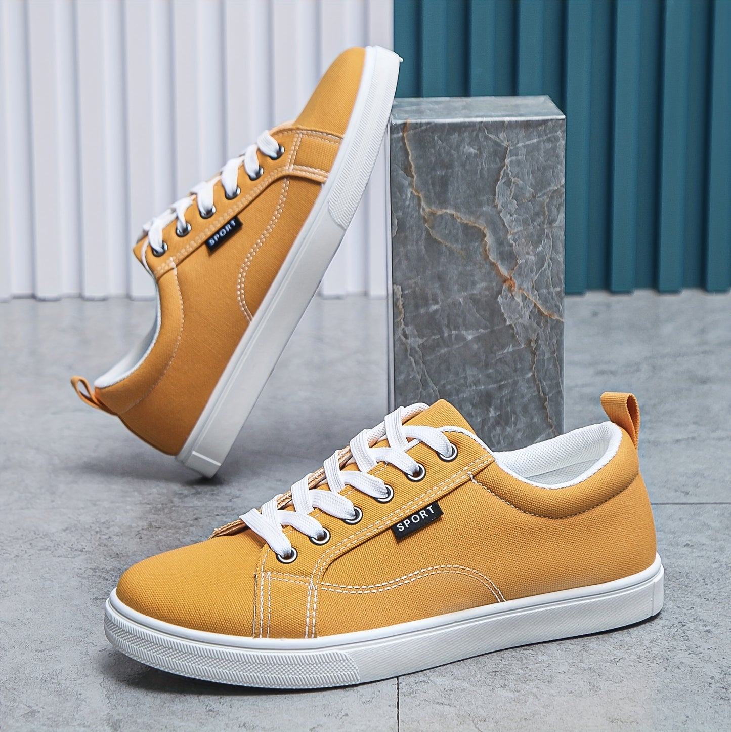 Trendy Low Top Canvas Shoes, Low Top Lace Up Casual Shoes For Outdoor Walking Jogging | All Seasons