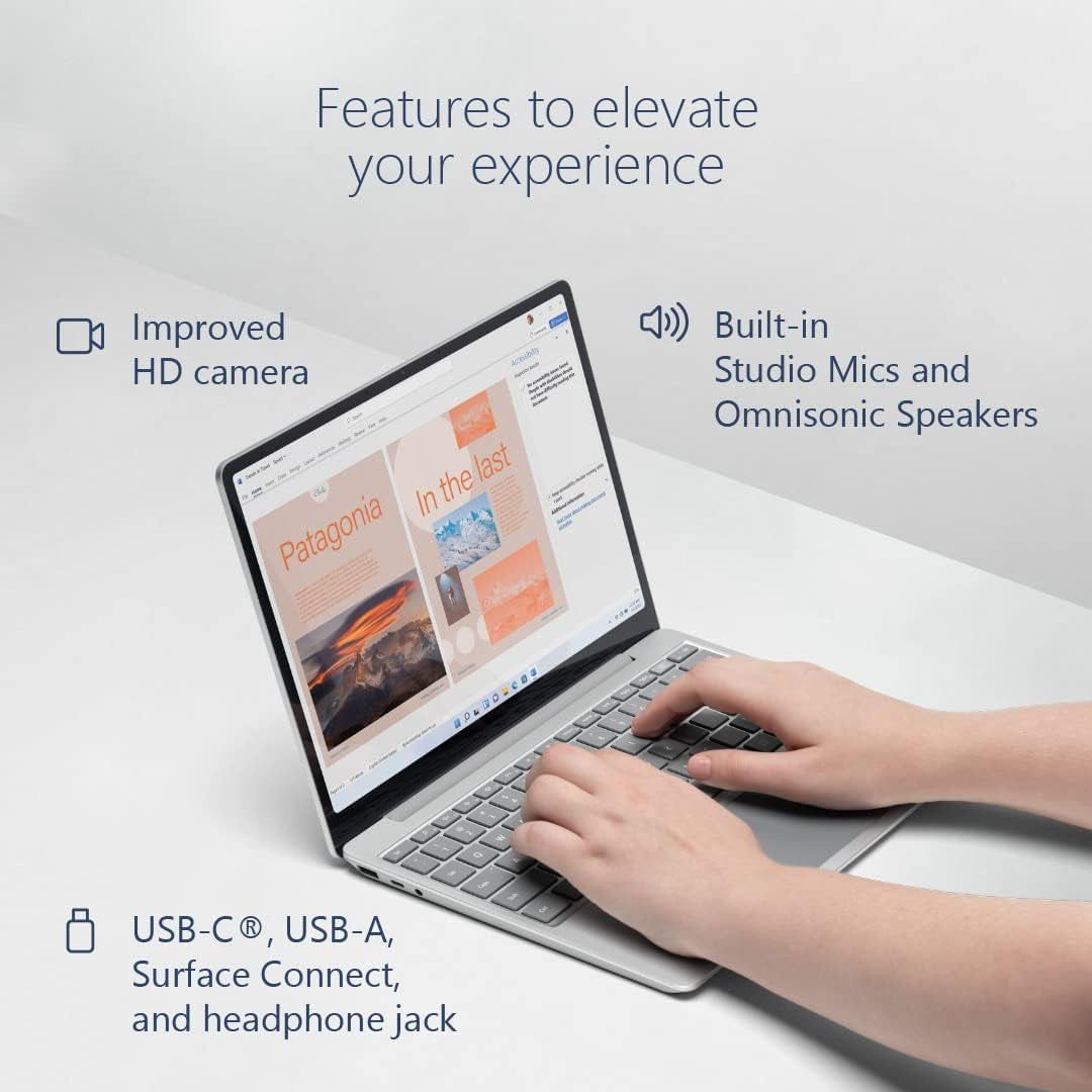 Microsoft Surface Laptop Go 2-12.4" Touchscreen - Intel Core I5 8GB Memory - 256 SSD - Platinum (Latest Model)