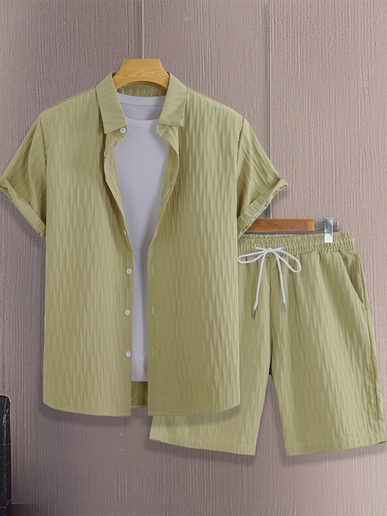 Men's Fashion Casual Shirt Suit
