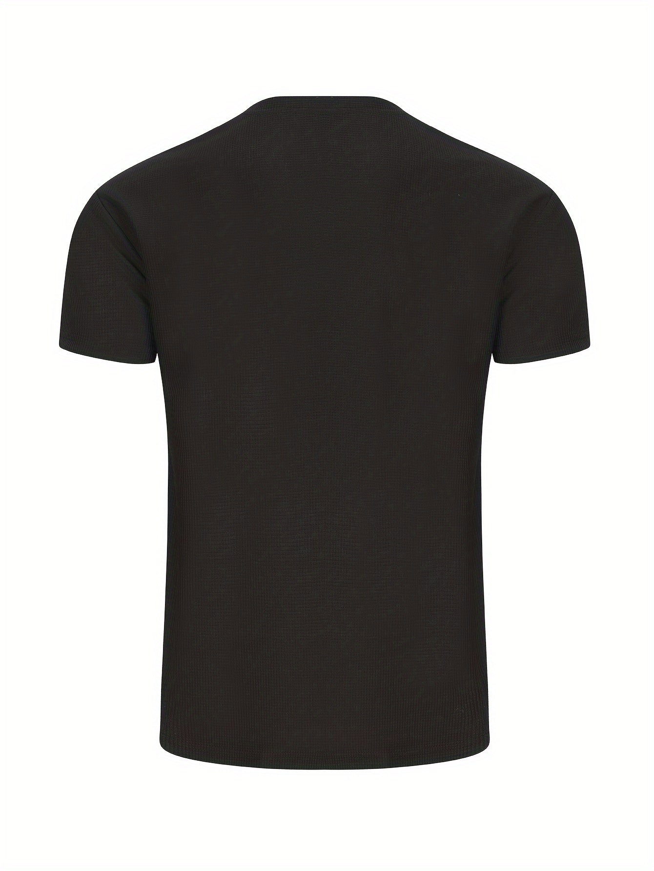 Men's Solid T-shirt With Chest Pocket, Casual Short Sleeve Crew Neck Tee, Men's Clothing For Summer Outdoor