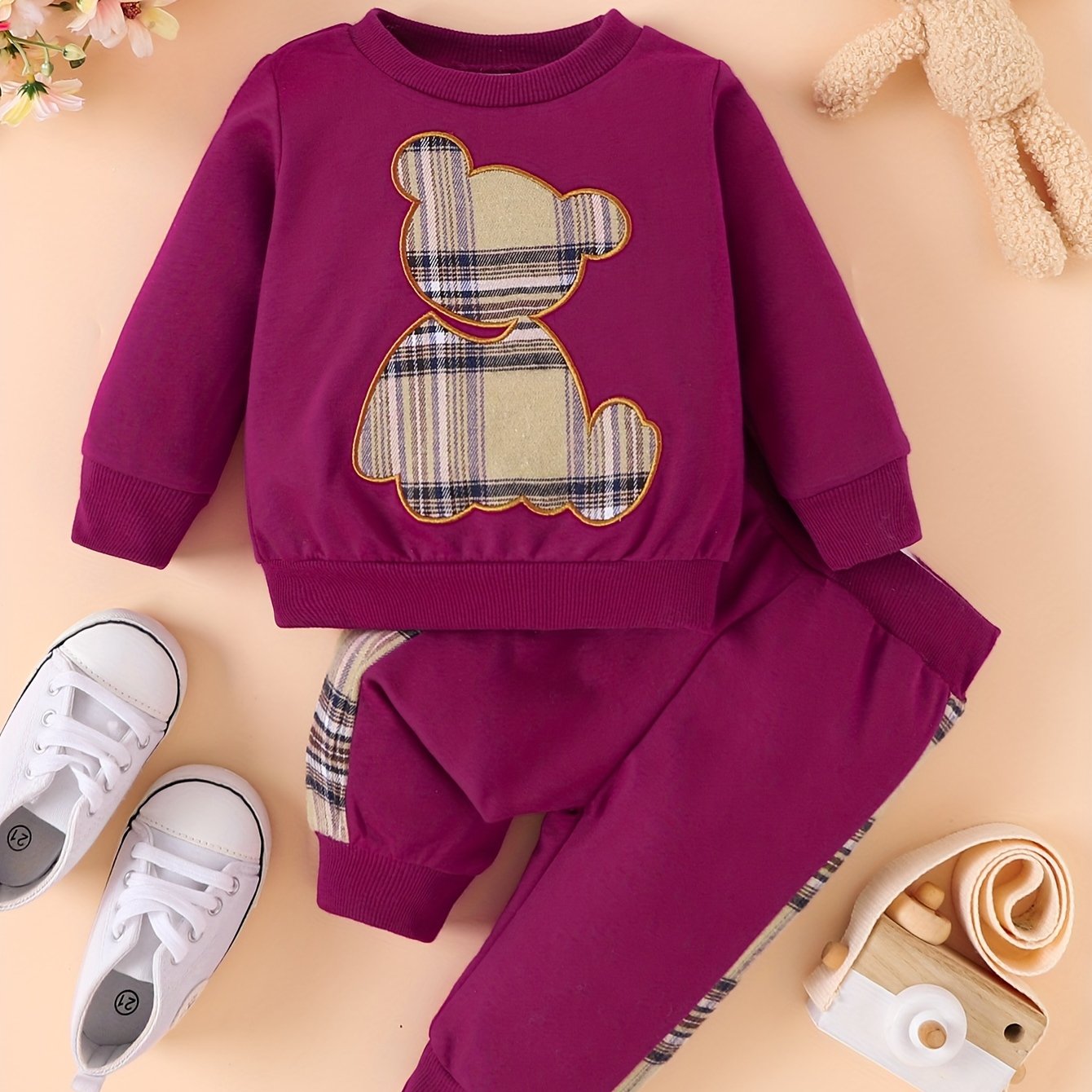 Toddler Baby Boy Clothes Outdoor Set Long Sleeve Sweatshirt Top Casual Pants Fall Winter Outfit Sweatsuit