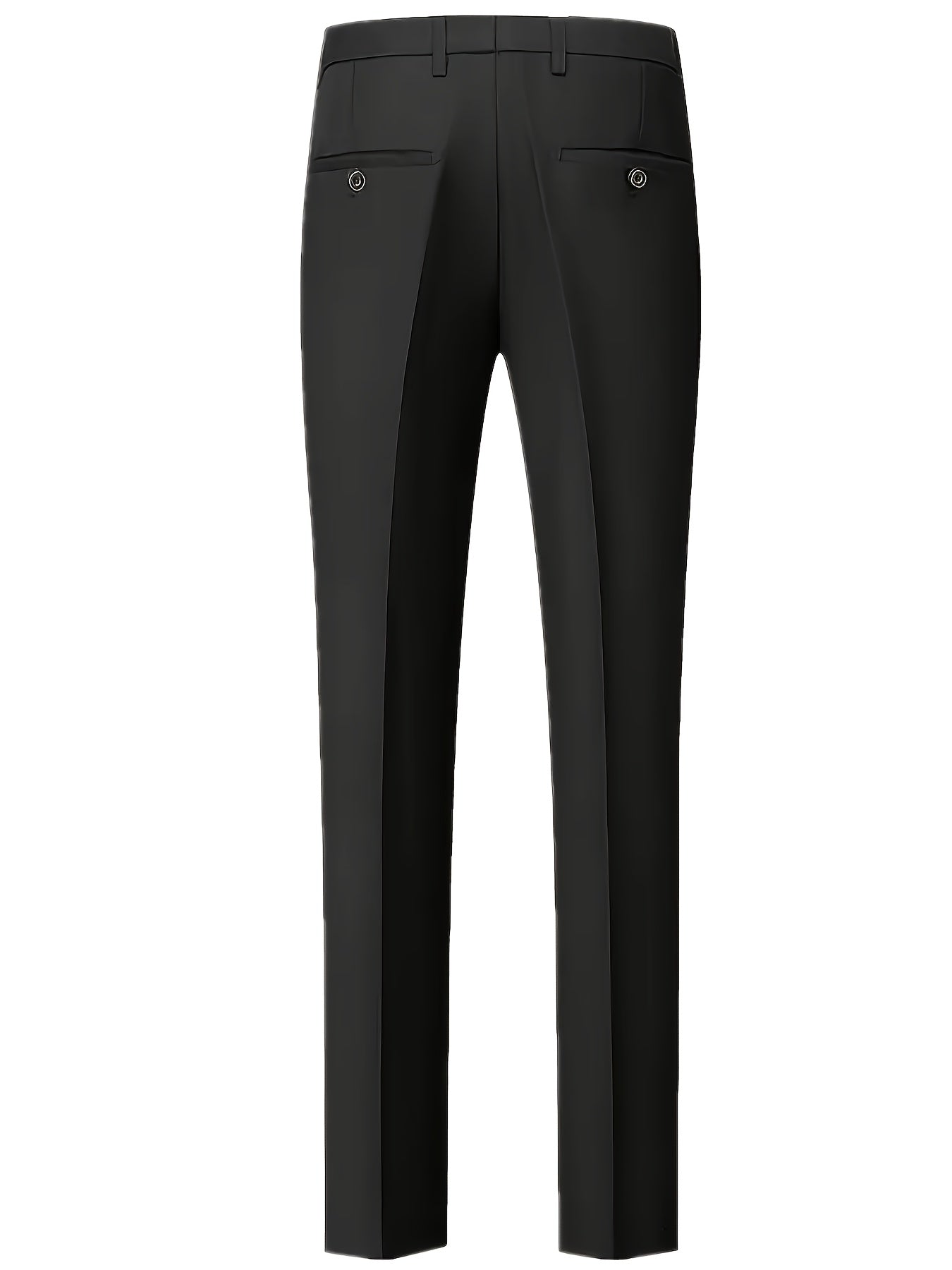 Men's Classic Solid Color Suit Set 2pcs, Suit Jacket + Trousers, Suitable for Business Meetings, Parties, Weddings and Graduation Ceremonies, No Tie