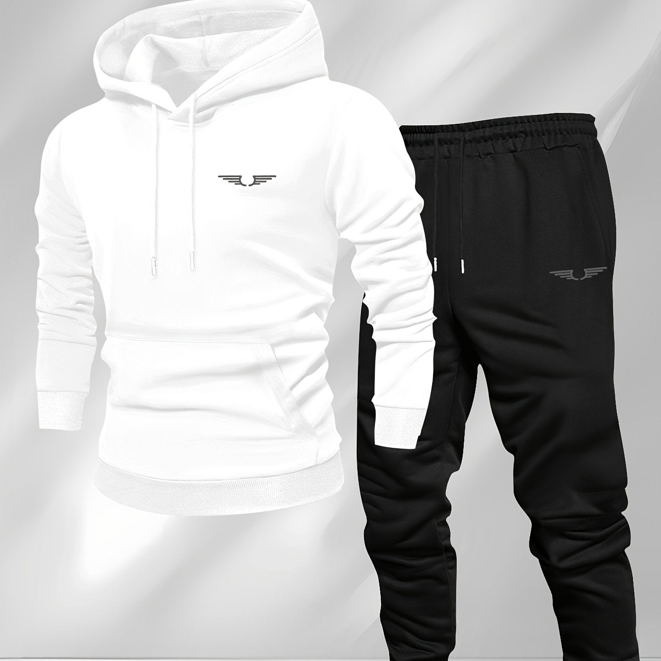 Men'S Casual Fleece-Lined Hoodie - "Sonic" Graphic Print, Loose Fit, Long Sleeve Pullover with Kangaroo Pocket, Black, Fall/Winter Streetwear, Casual Wear Hoodie|Graphic Print Hoodie|Fleece Lined Interior, Sweater Hoodie