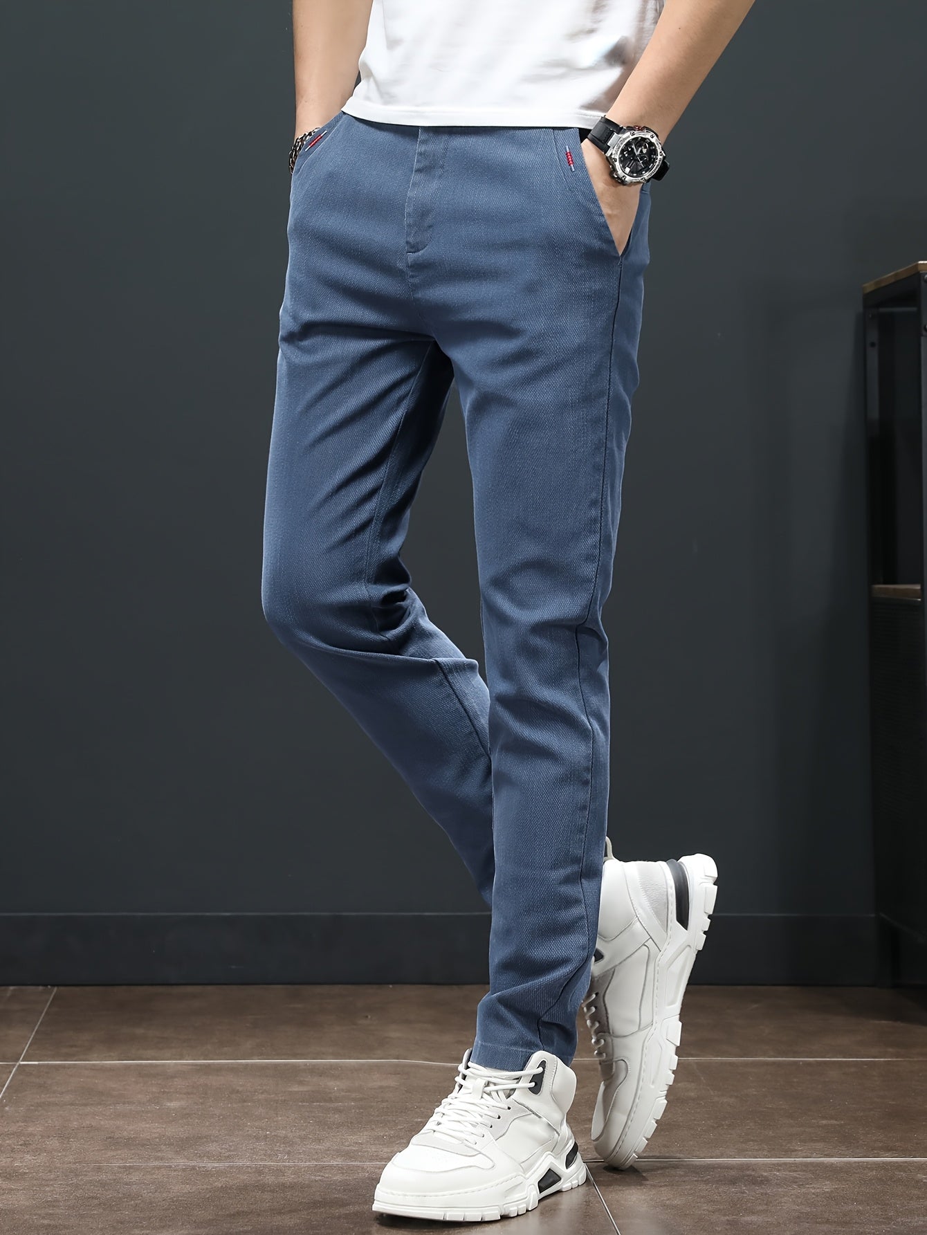 Men'S Spring Casual Trousers, Lightweight Business Outdoor Straight-Leg Pants, Versatile And Stylish for Spring And Autumn, Suitable for Sports And Formal Occasions.